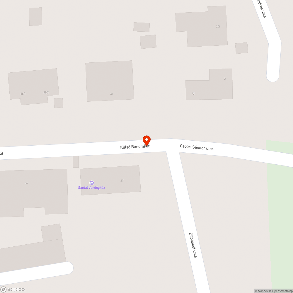 Problémás fekvőrendőr 2. bejelentés helye