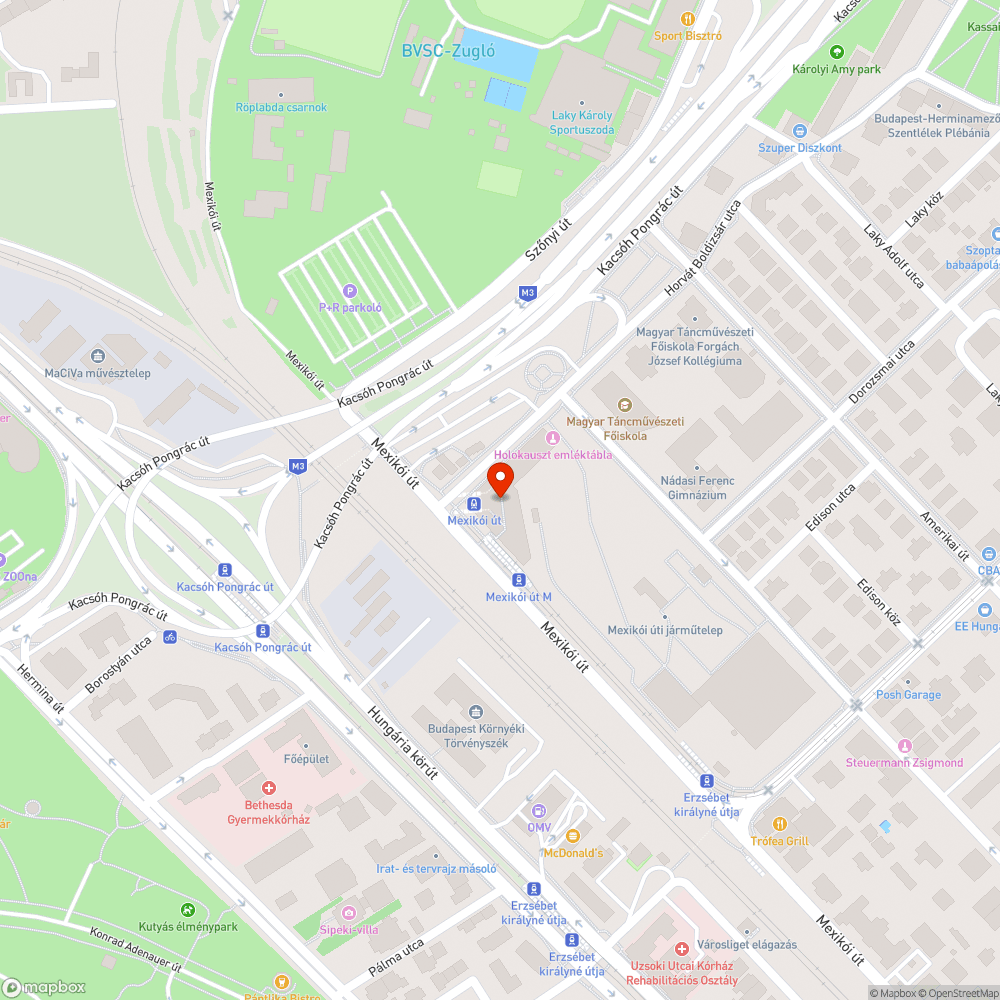 Galambkakis korlát bejelentés helye