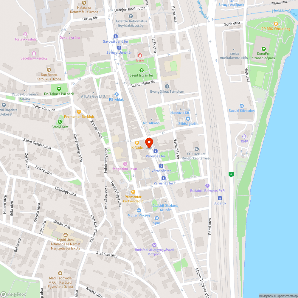 Üres fahelyek bejelentés helye