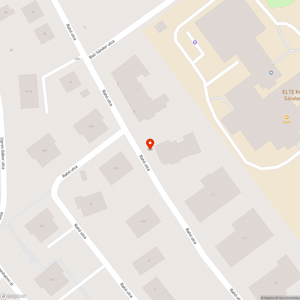 Rahó utca 7. parkolás bejelentés helye