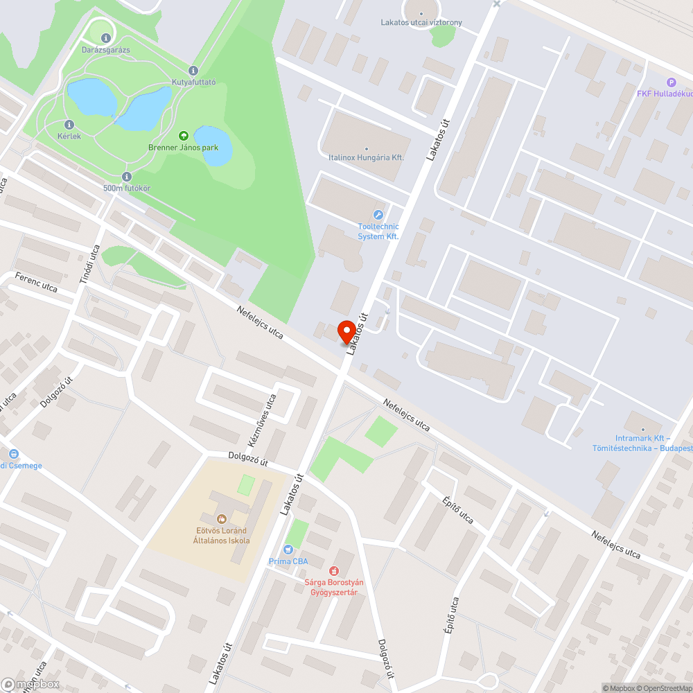 Útszéli jármű sérülési veszély bejelentés helye