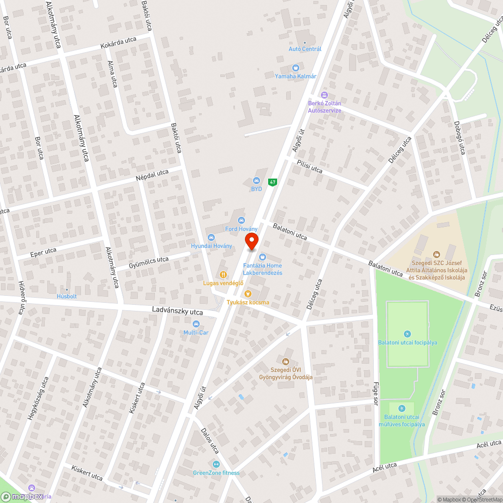 Két nagy kátyú bejelentés helye