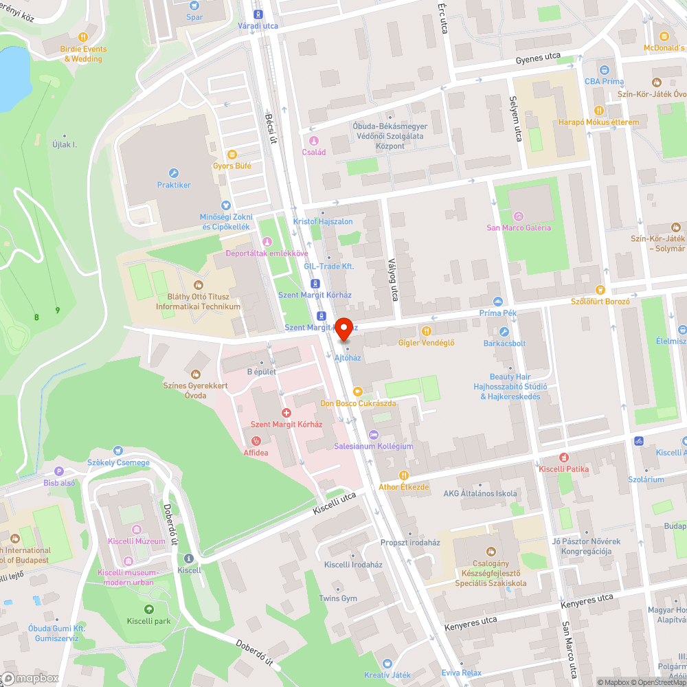 Járdán parkolás bejelentés helye