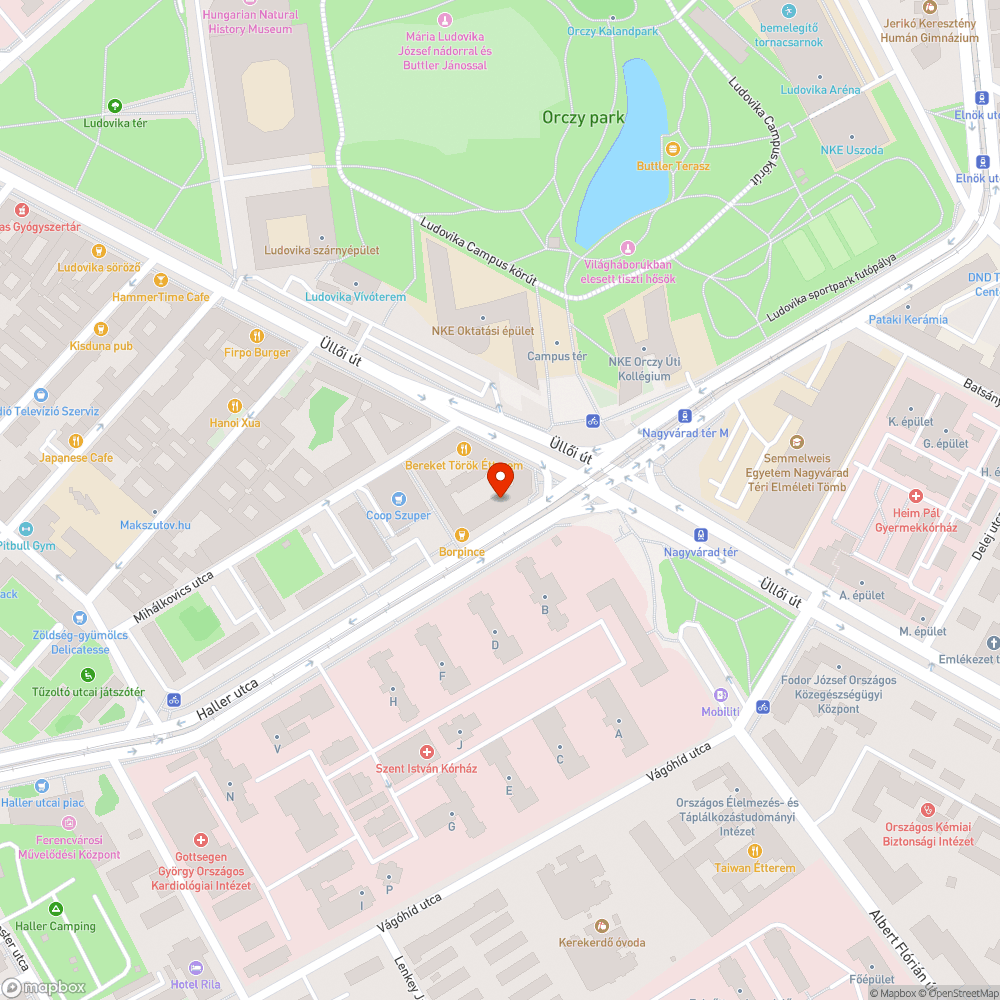 Elhagyott telefonfülke bejelentés helye