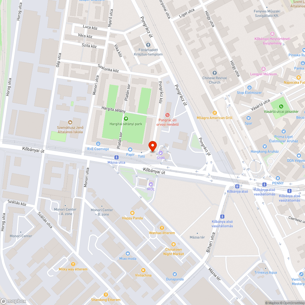 Egy nagyobb kupac szemét bejelentés helye