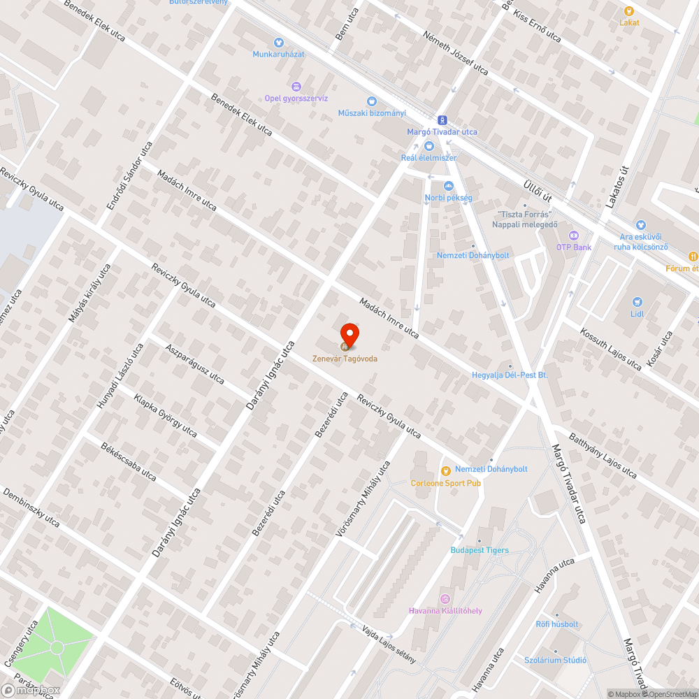 Óvoda előtti parkolási káosz bejelentés helye