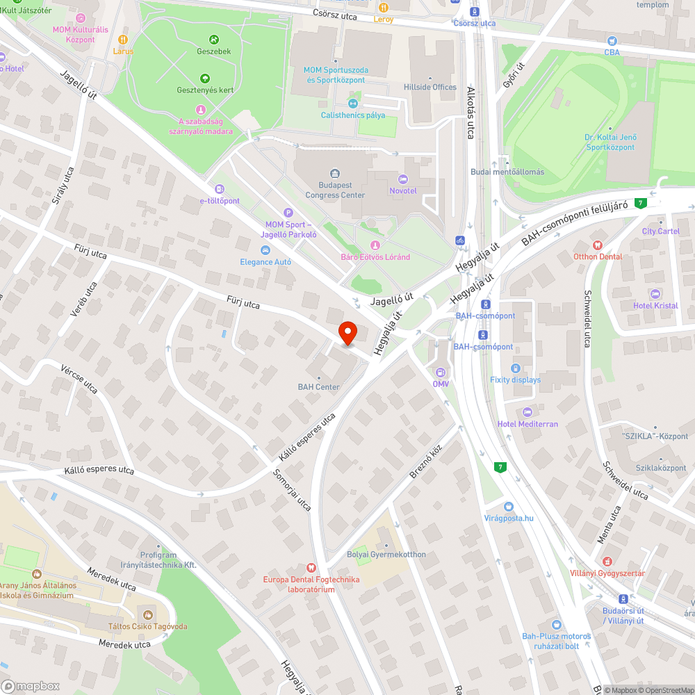 Sérült keret bejelentés helye