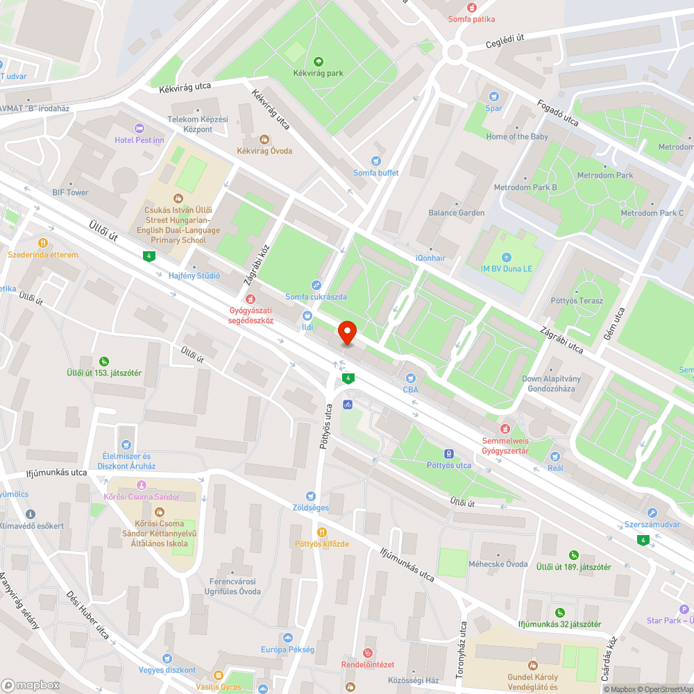 Elválasztó korlát kidöntve bejelentés helye