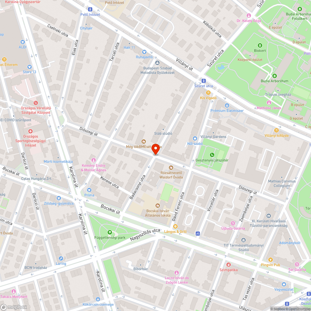 Zöldhulladék-halom Szentimreváros szívében bejelentés helye