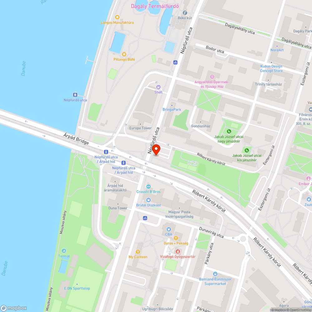 Építési törmelék a kerékpárúton bejelentés helye