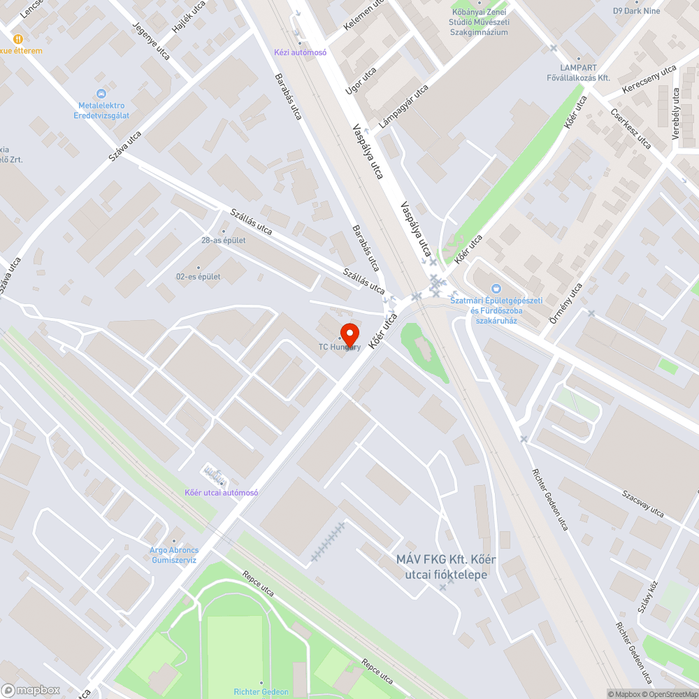 Eltört andrás kereszt a vasúti kereszteződésben (Kőér - Szállás - Vaspálya) bejelentés helye