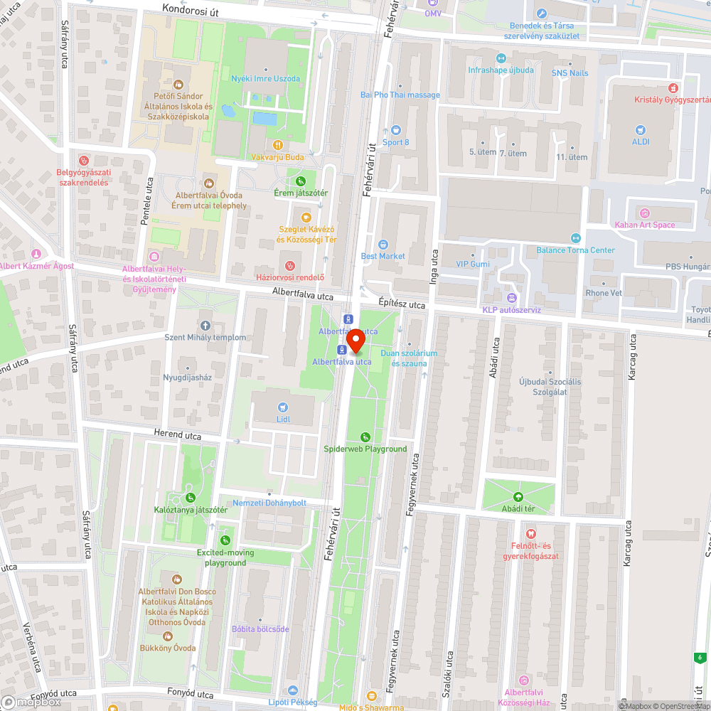 Balesetveszélyes járdaszegély és sávelhúzás bejelentés helye