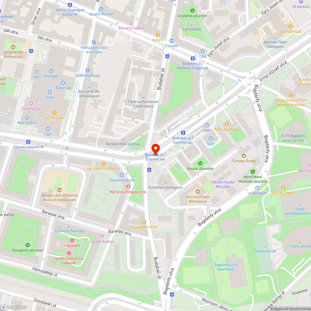 Hiányzó szemetes bejelentés helye