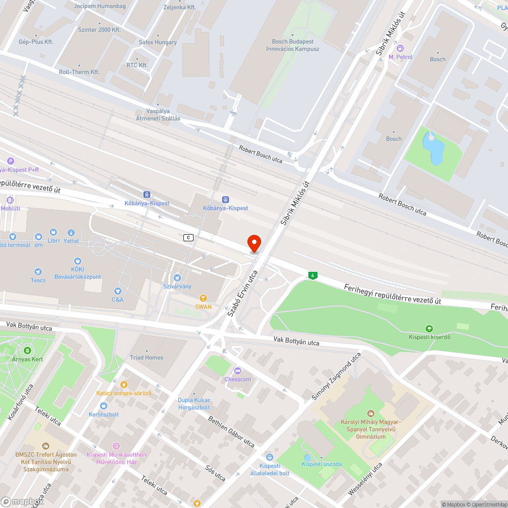 Se lépcső, se mozgólépcső bejelentés helye