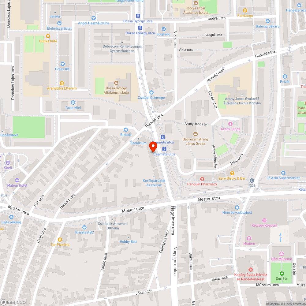 A sövény elfoglalja a járda felét bejelentés helye