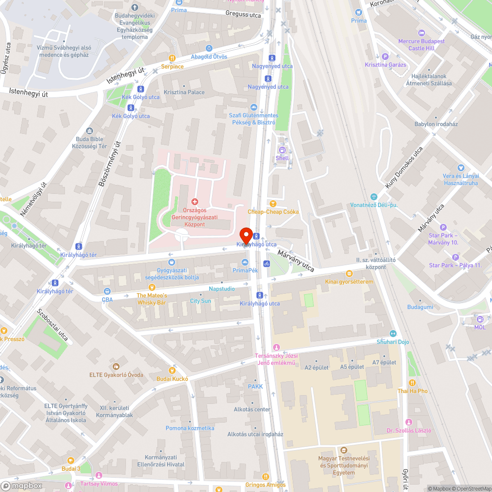 Leaszfaltozott fahely a Királyhágó utcában bejelentés helye