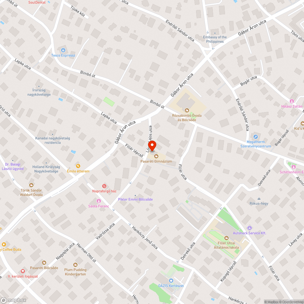 Lóczy Lajos utca bejelentés helye