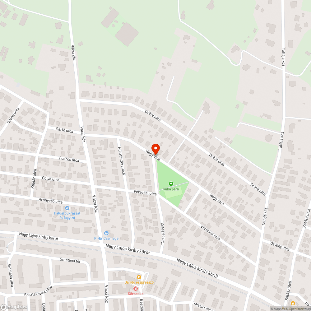 Hiányzó 30-as sebességkorlátozó tábla a Hegy utcában bejelentés helye