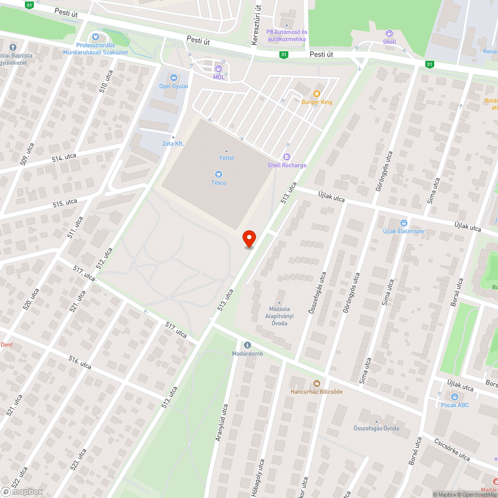 Bokáig ér az avar... bejelentés helye