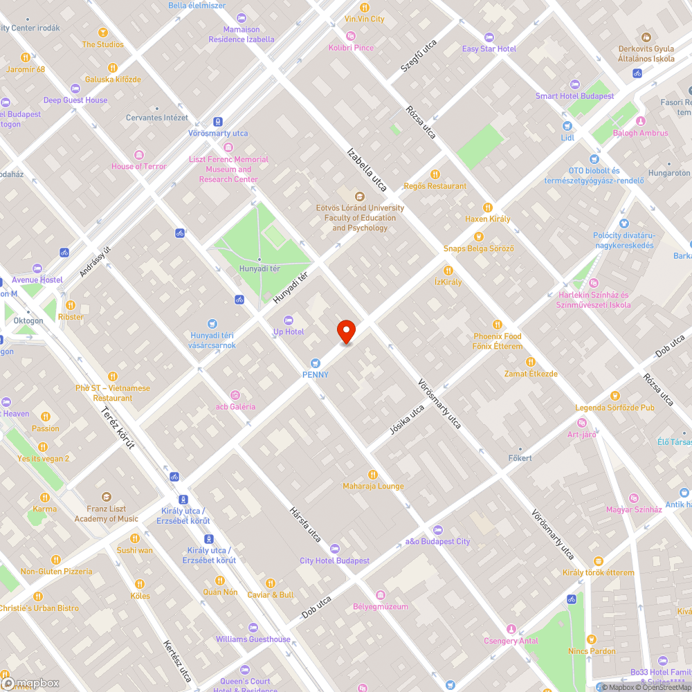 Hiányzó aknafedő a Király utca 81. előtt bejelentés helye