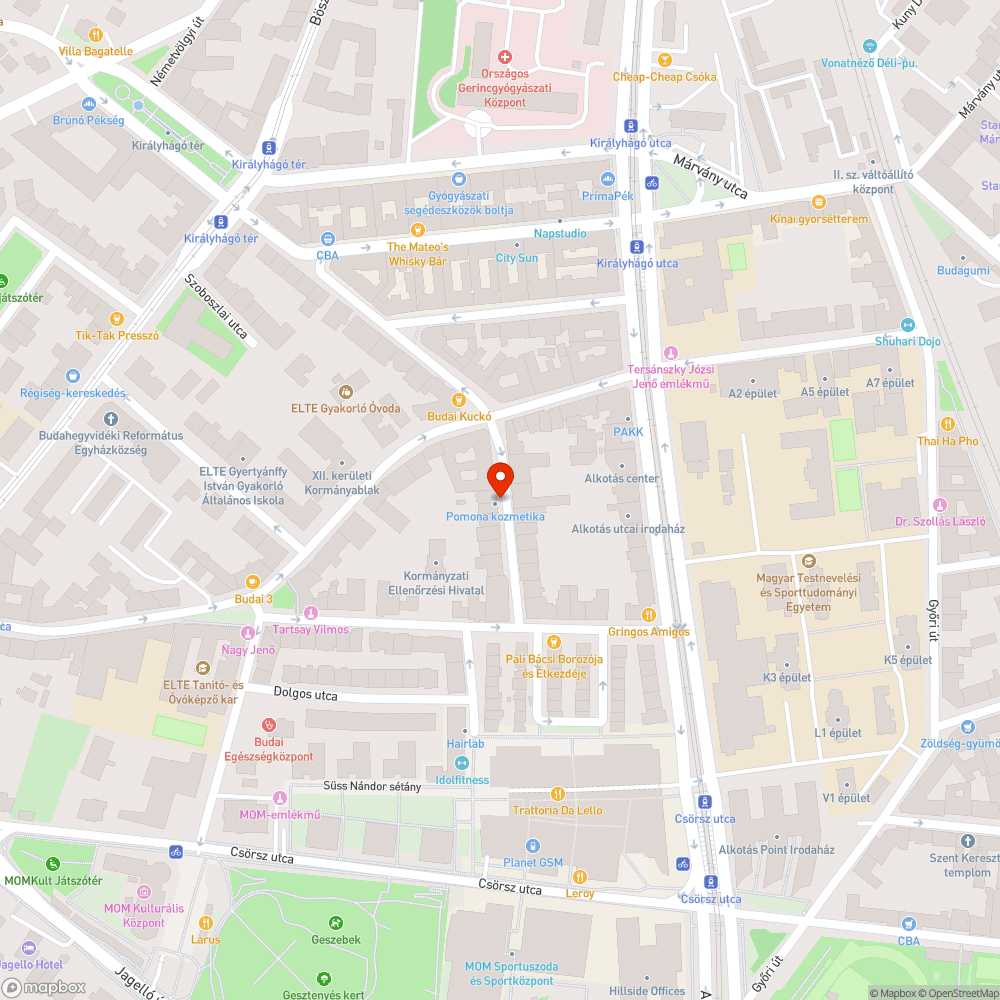 Ferde Parkolásgátló oszlop bejelentés helye