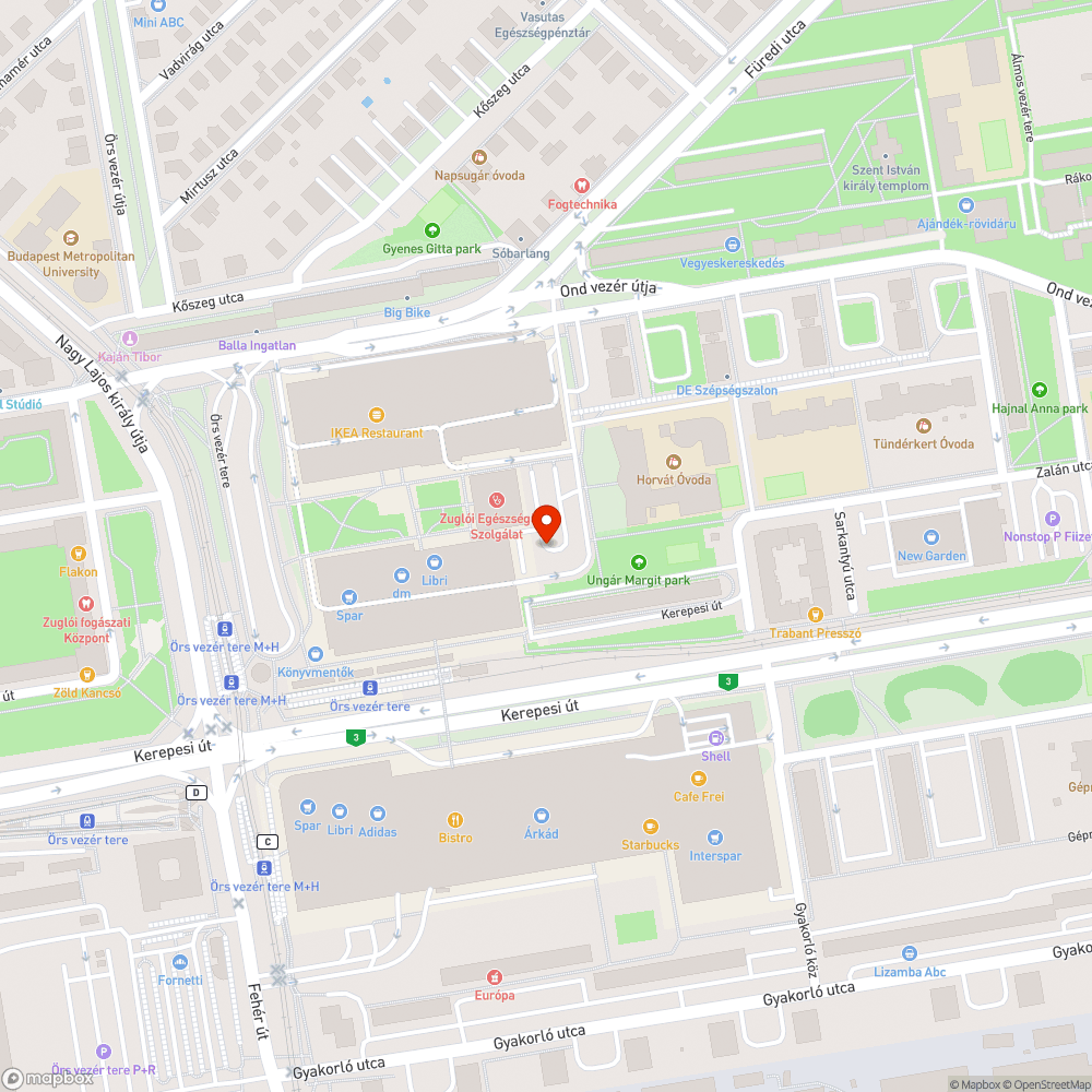 Megdőlt lámpaoszlop a Sugár mögött bejelentés helye