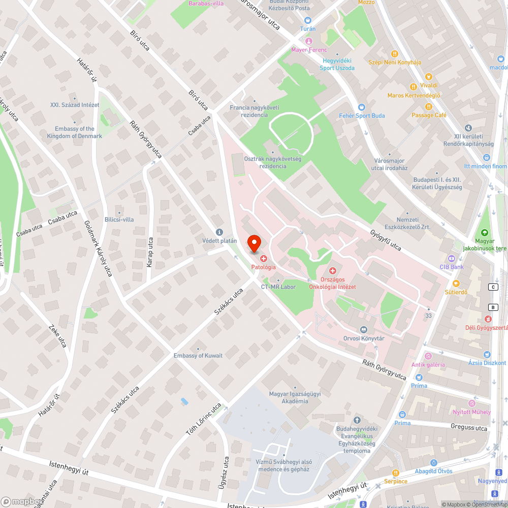 Ingyenes parkolás XII. Ráth György - Határőr bejelentés helye