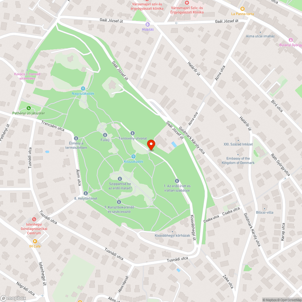 Kissvábhegy, mint átjáróház bejelentés helye