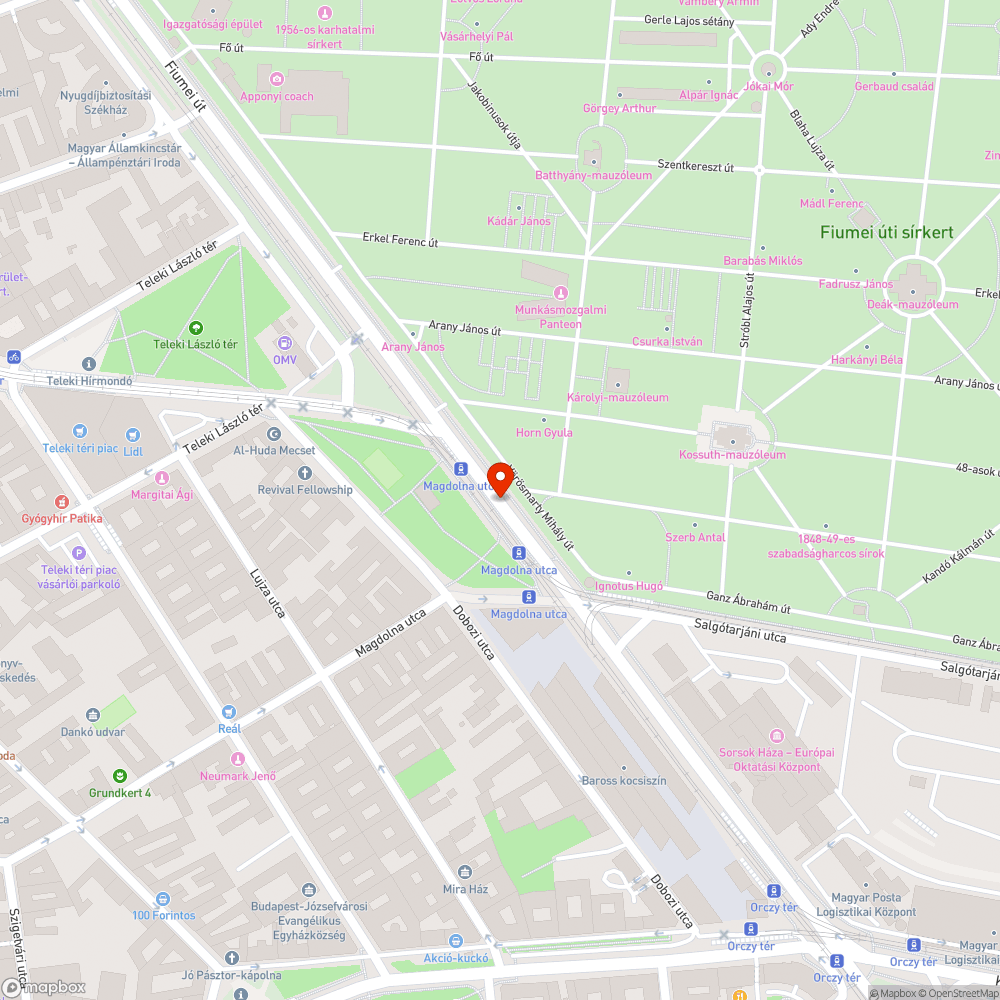 Graffiti bejelentés helye