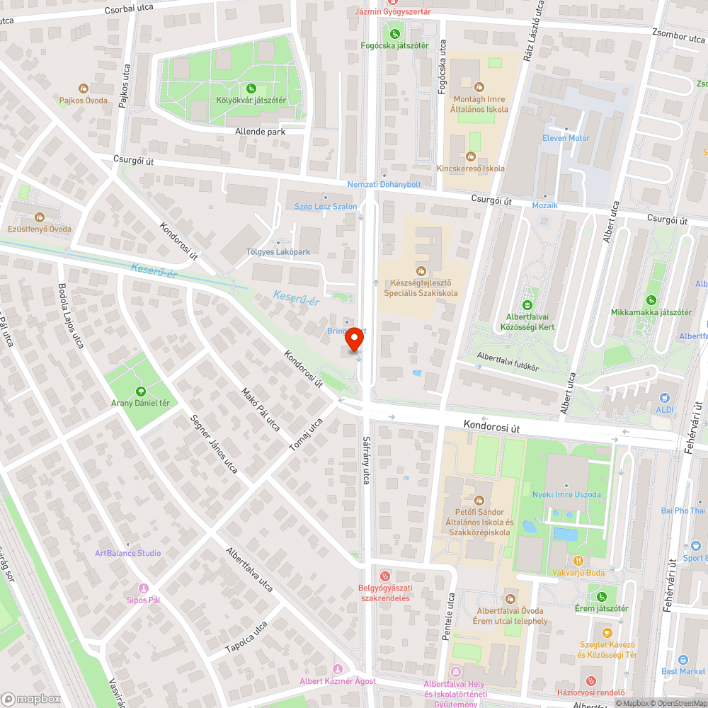 Szalagkorlát és szegély a Tétényi úton bejelentés helye