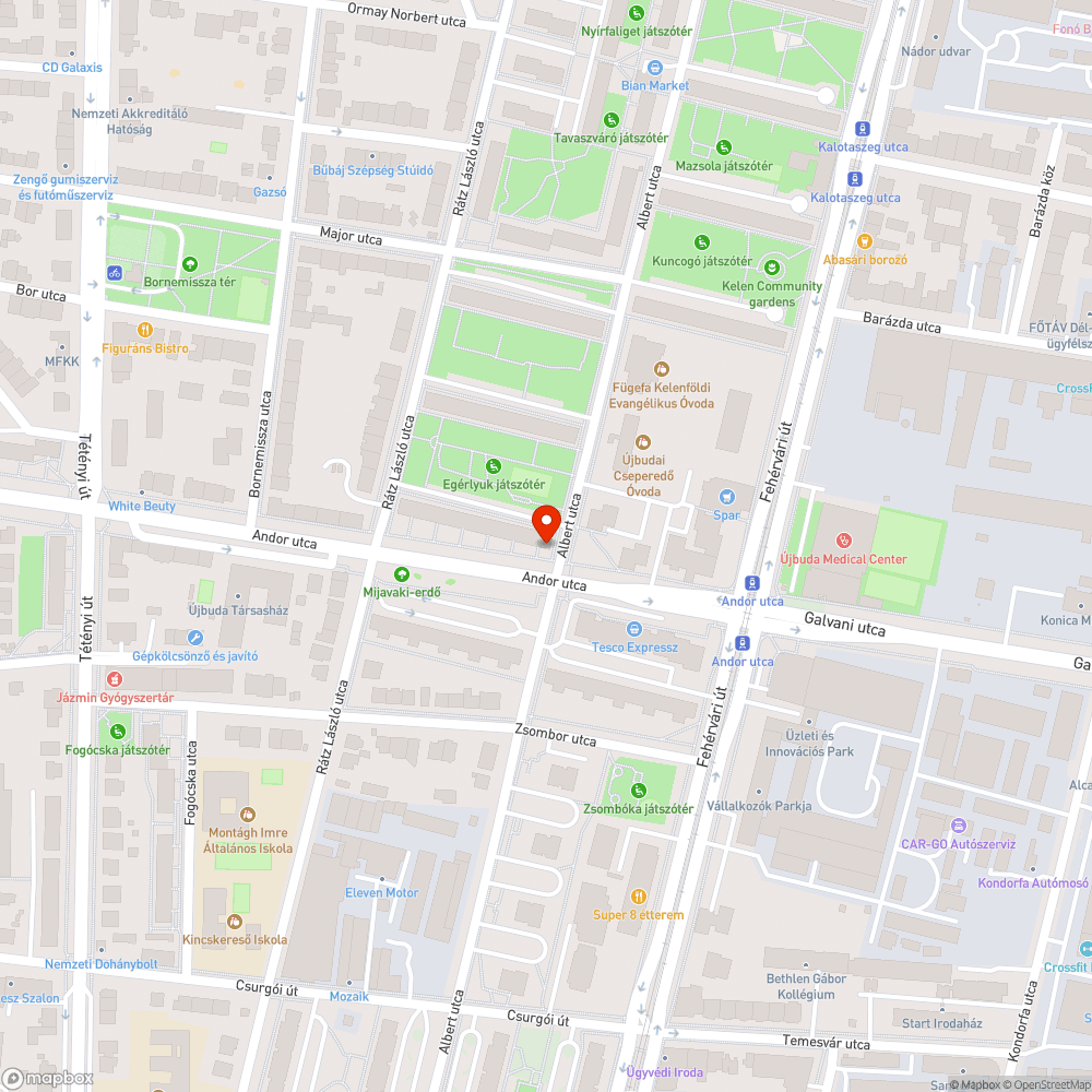 Állatorvosi (parko) ló No.2. bejelentés helye