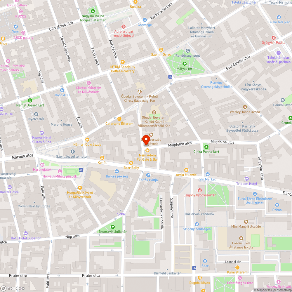 Magdolna utcai táblás dolgok bejelentés helye