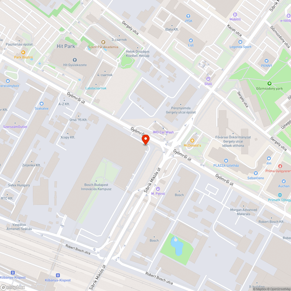 Megdőlt tábla bejelentés helye