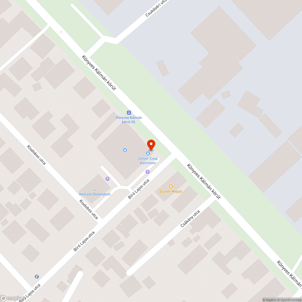 Megsüllyedt csatorna a Bíró Lajos utca elején bejelentés helye