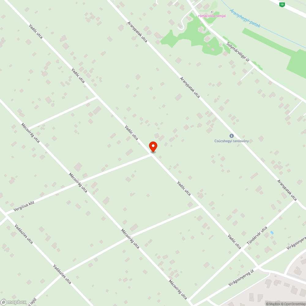 kátyús út bejelentés helye