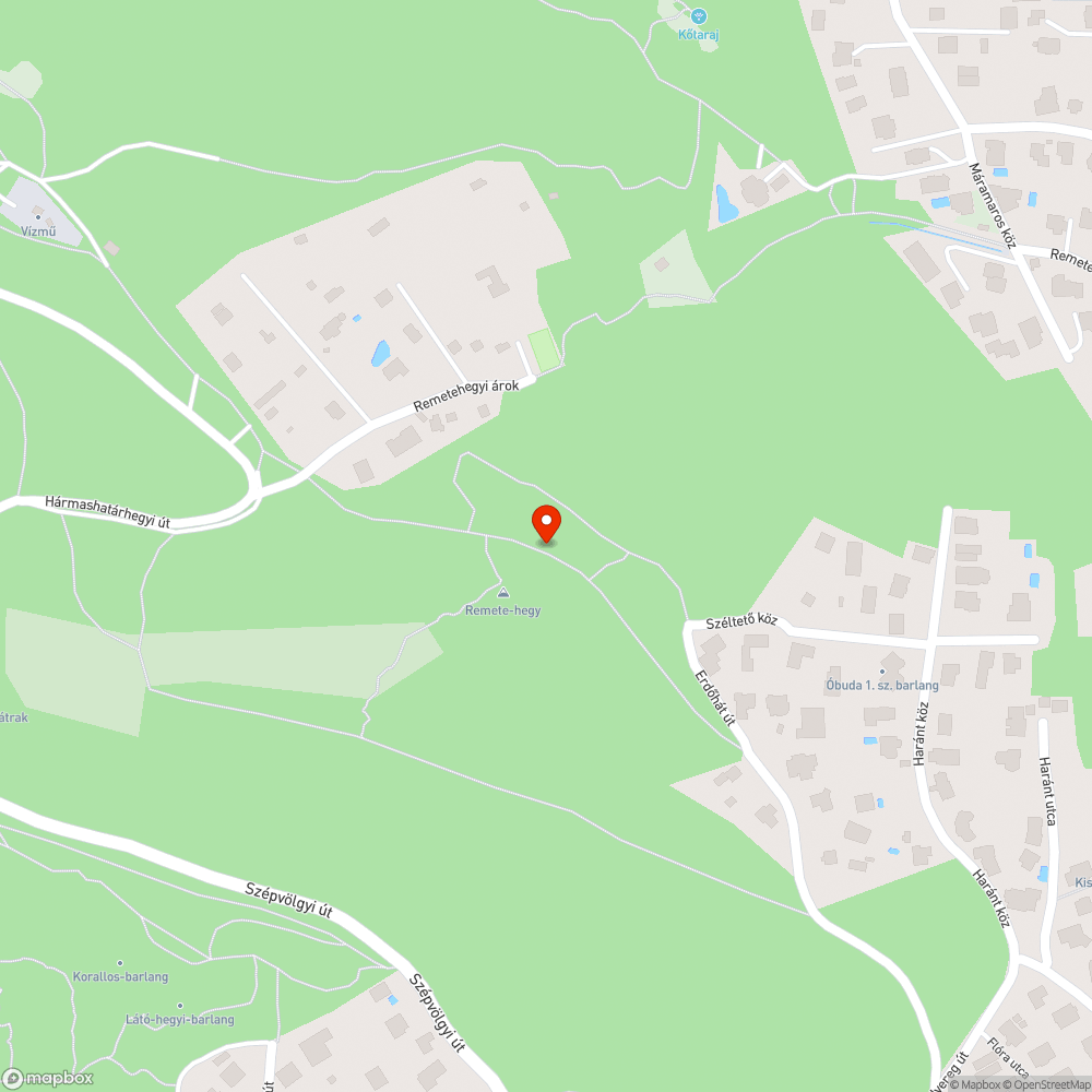 Új kábel az erdőn keresztül bejelentés helye