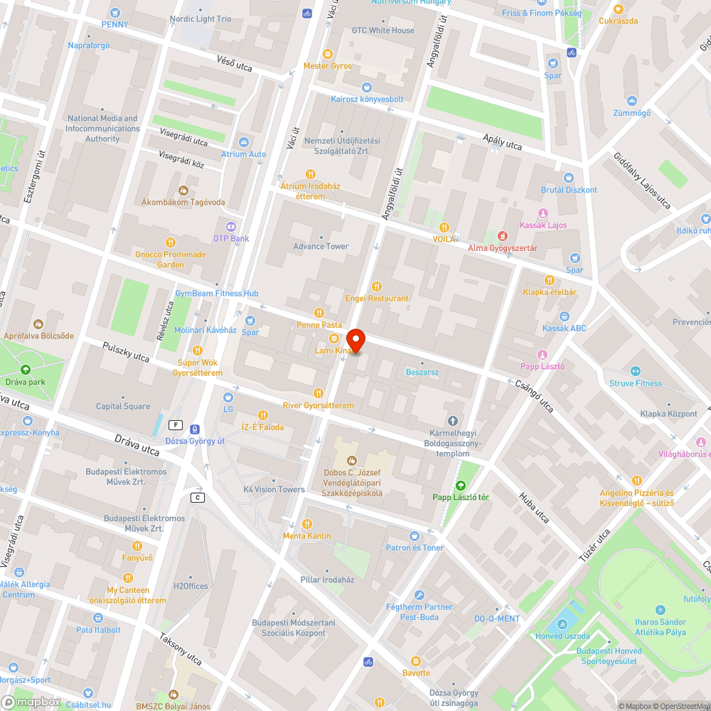 Vízelvezetés hiánya a parkolóban Huba u. bejelentés helye