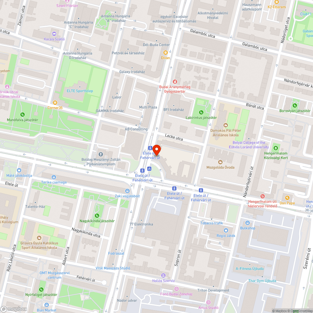 Pocsolya a zebrán (Fehérvári-Hengermalom) bejelentés helye