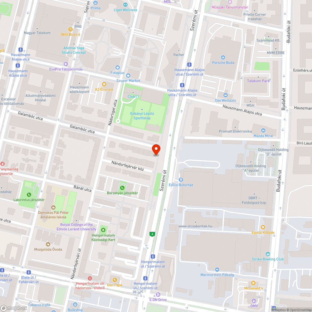 Takarítatlan kerékpárutak 2 bejelentés helye