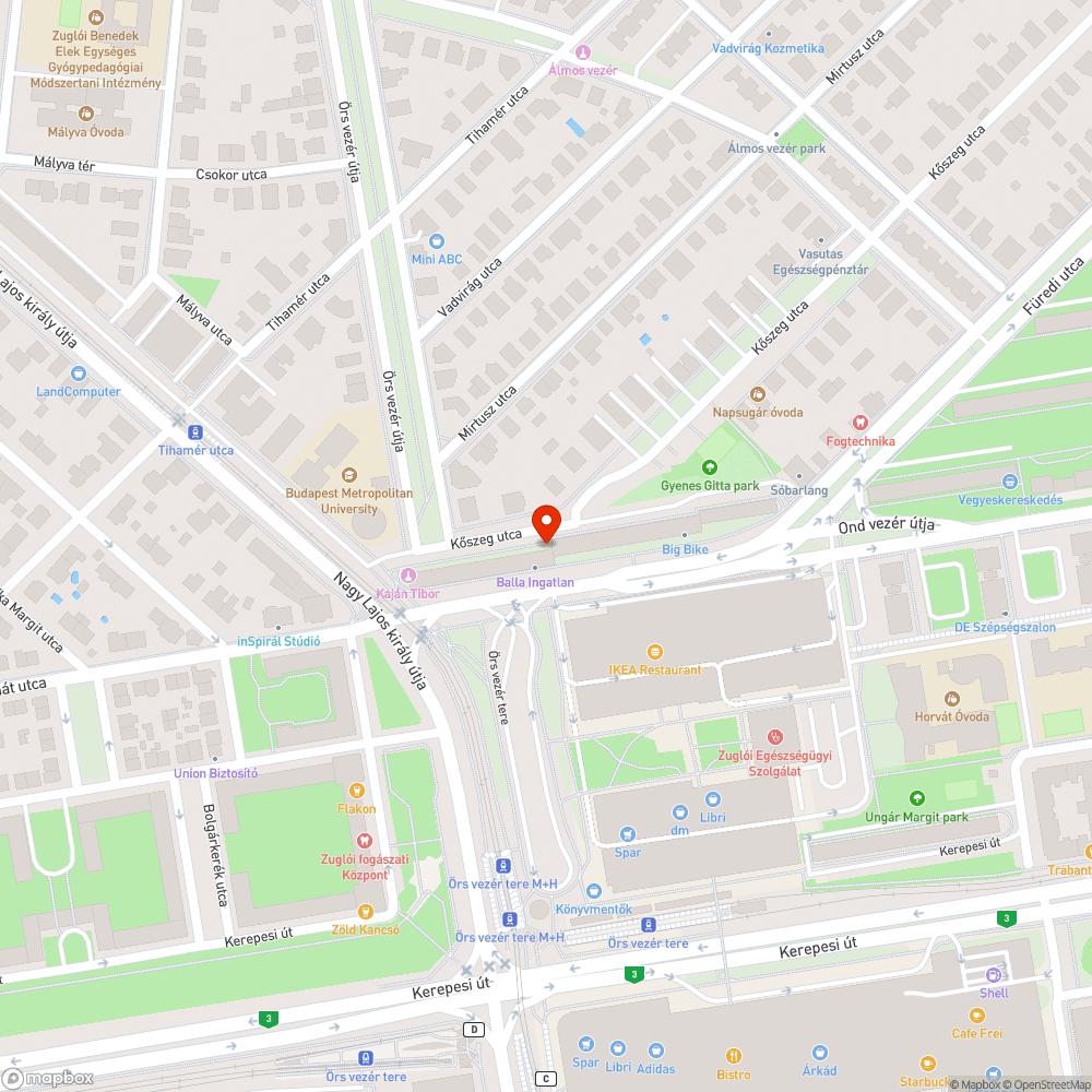 Veszélyes gyalogátkelő, rendezetlen forgalom bejelentés helye