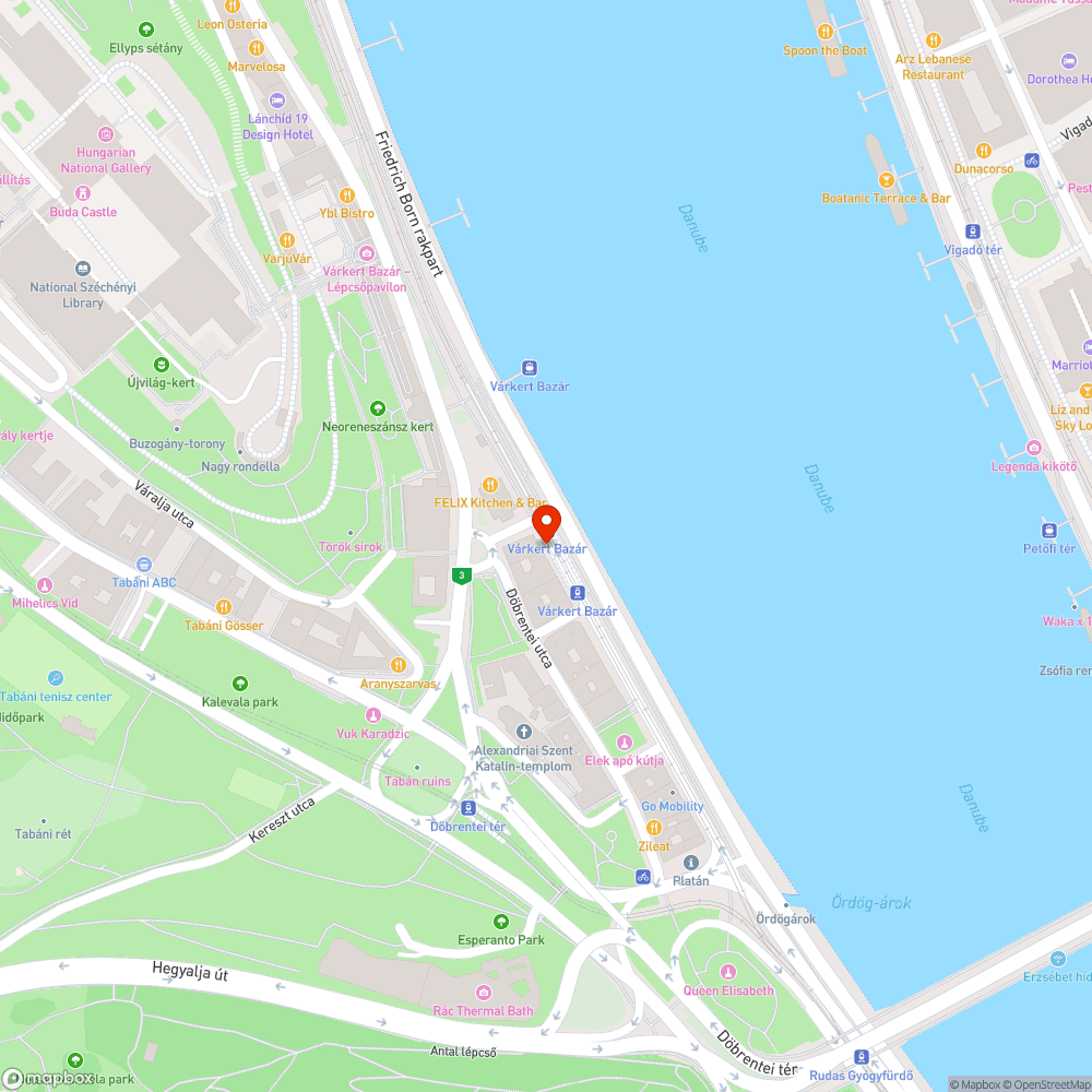 Tócsák a budai rakparton bejelentés helye