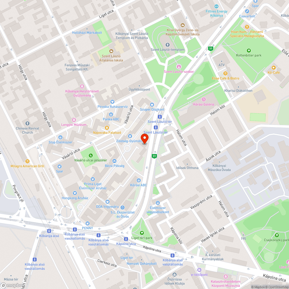 Hiányzó padok bejelentés helye