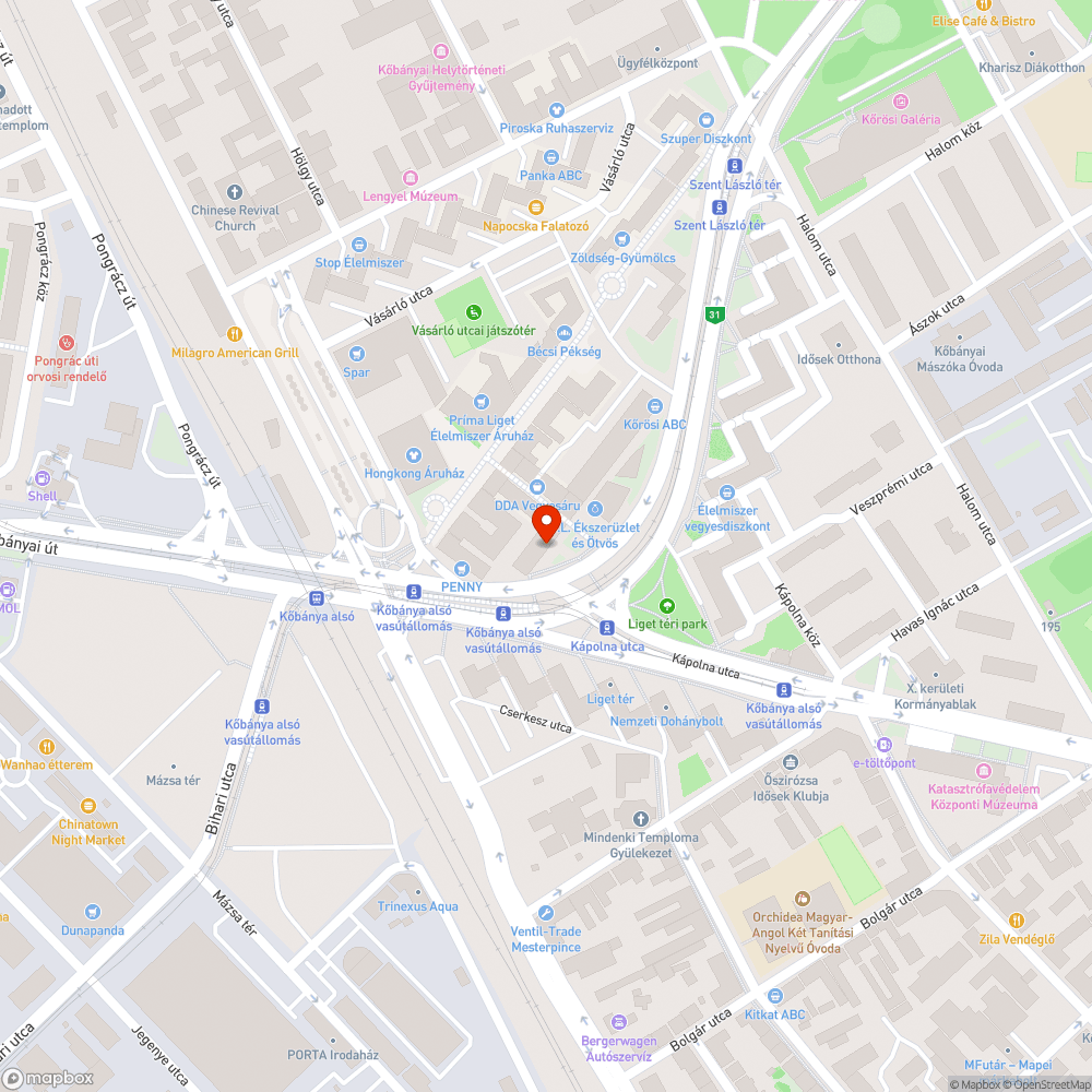 Kiesőben lévő kábeltakaró bejelentés helye