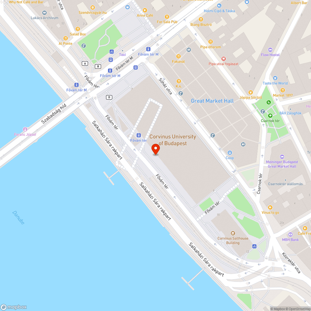 Összefirkált térelem a Fővámtéren bejelentés helye