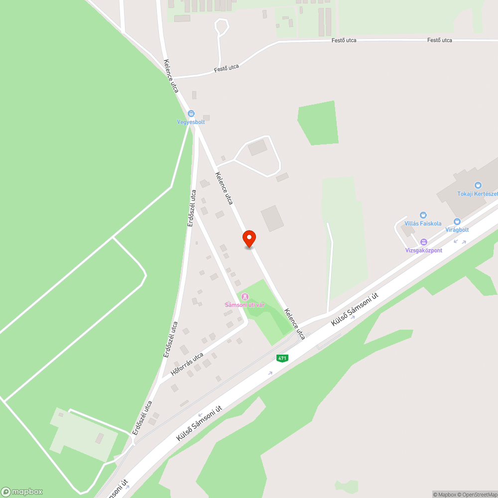 Kátyús út bejelentés helye