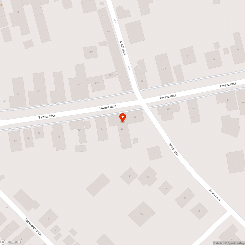 Beszakadt út bejelentés helye