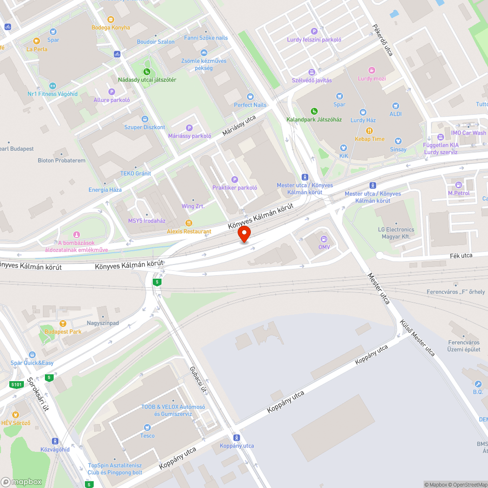 Gyorshajtás 1-es villamossal a Könyves Kálmán körúton bejelentés helye