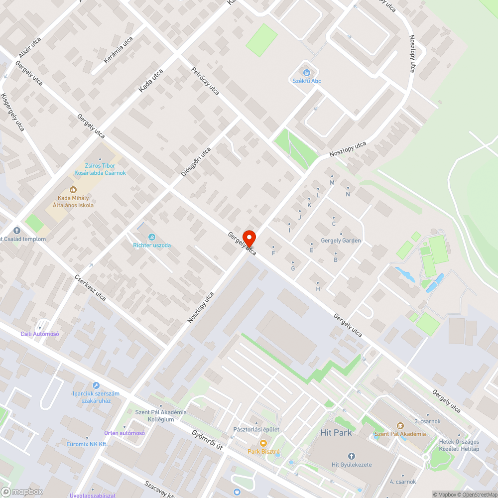 Kidöntött poller bejelentés helye