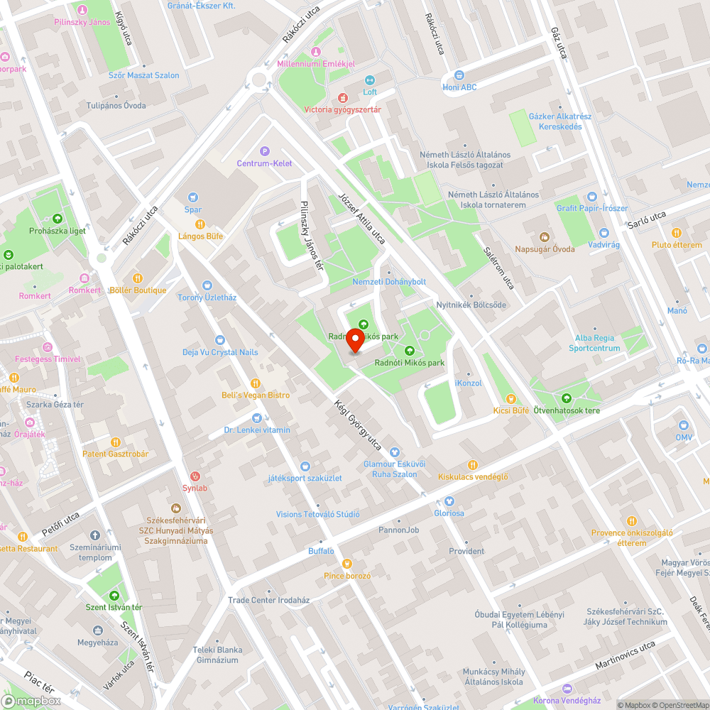 Törött oszlop bejelentés helye