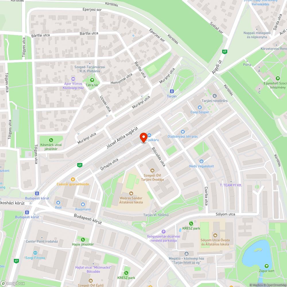 Széles egyirányú utca - Űrhajós bejelentés helye